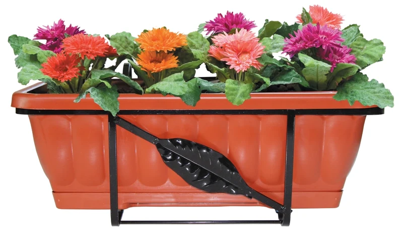 Set Balconi Fioriti Rettangolare 50 cm 6 Pezzi