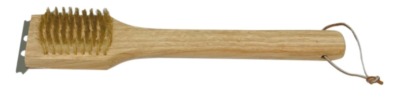 Spazzola per Barbecue Fili Ottone 30 cm i Giardini del Re 12 Pezzi