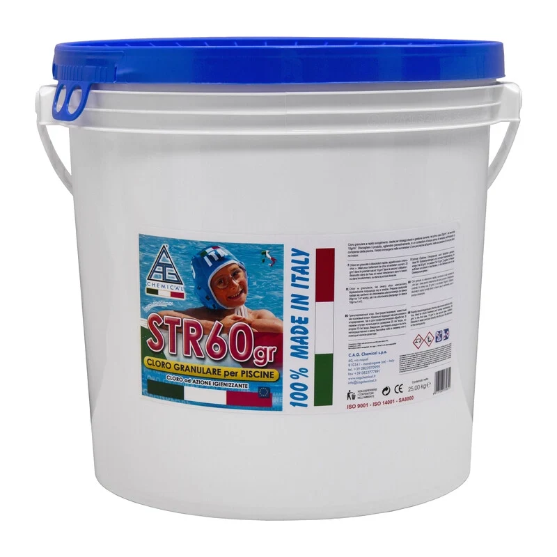 CLORO PER PISCINA IN POLVERE STR60GR 25 KG- 1,0 pz