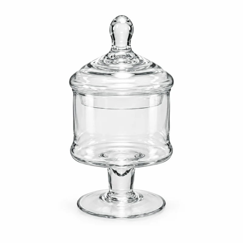 Potiche Vetro Trasparente D.12xh24cm