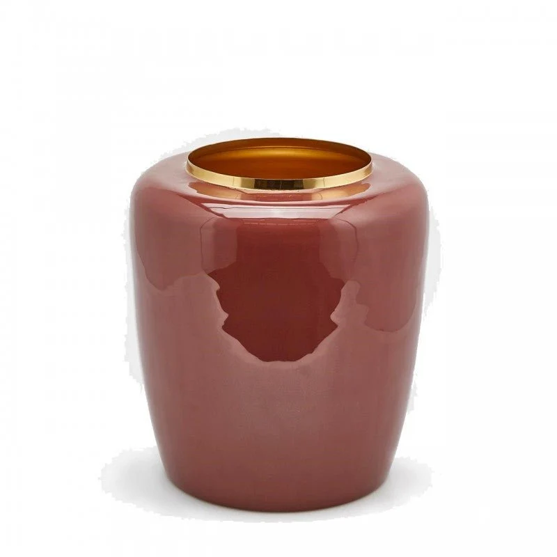 Vaso Charm Bombato Borgogna