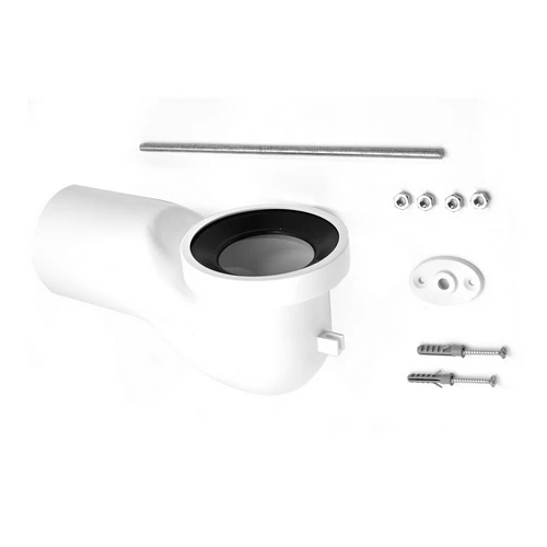 Curva tecnica per wc d.110 kit staffa diam. 110