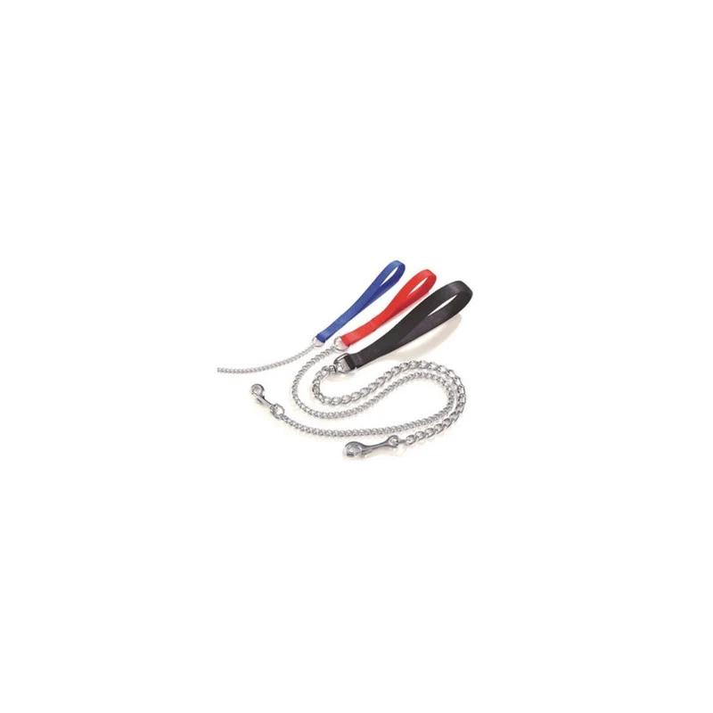 Zoov Guinzaglio Nylon 120 cm Blu con Catena Acc