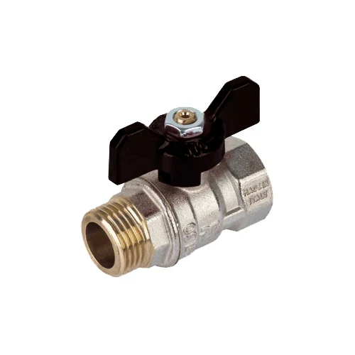 Valvola a sfera mf mistral passaggio standard con farfalla 1/2 dn 14 pn 40