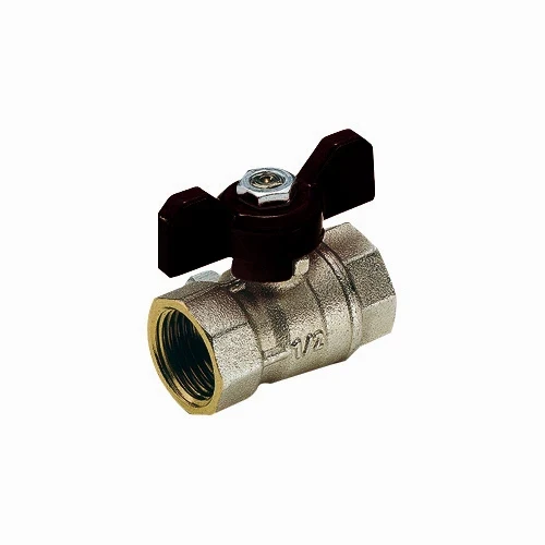 Valvola a sfera ff mistral a passaggio standard con farfalla 3/4 dn 18 pn 30