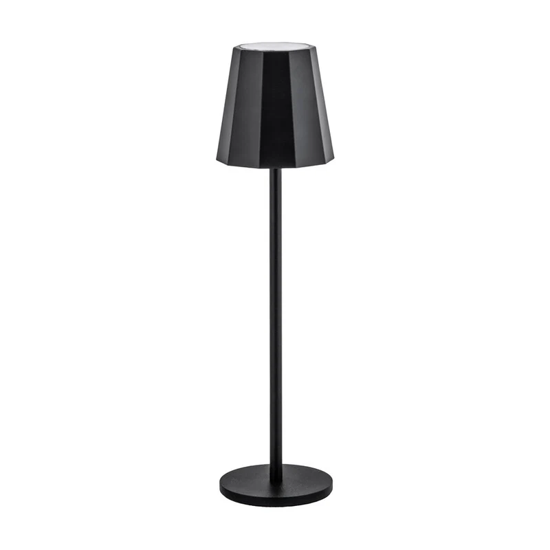 Lampada LED Ricaricab. da Tavolo Pollicino Nero 12 Pezzi