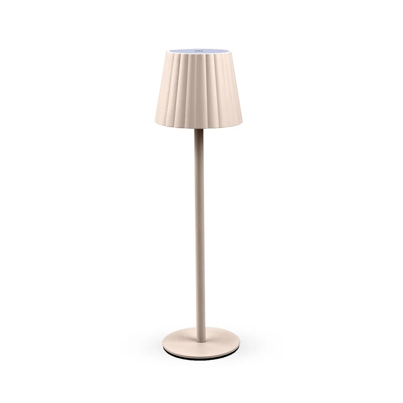 Lampada LED Ricaricabile da Tavolo Aurora Beige 12 Pezzi