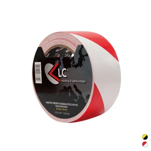 Nastro adesivo segnal pvc mm 50 x mt 33 giallo/nero