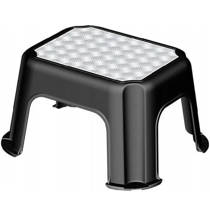 Sgabello con superficie in alluminio