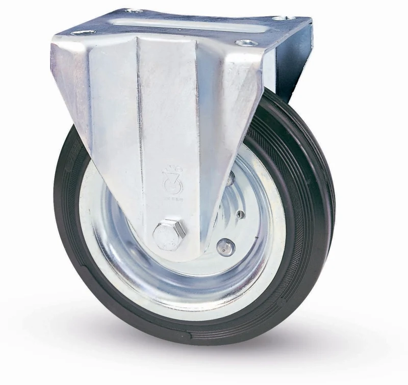 Ruota Industriale D 180 mm Gomma 80 a Piastra Fis Avo