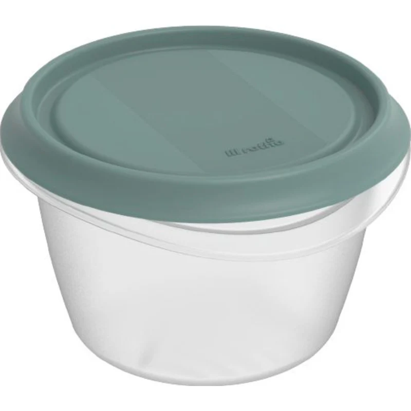 Contenitore per alimenti tondo in plastica riciclata