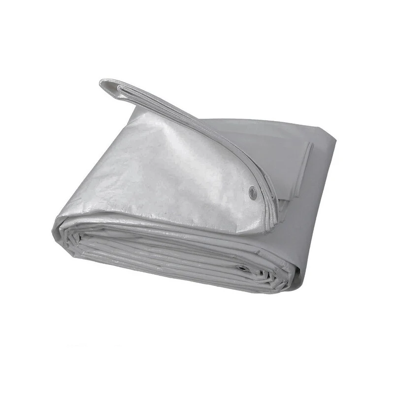 Telo Occhiellato PE 8 x 10M 200GR Uso Alim.grigio