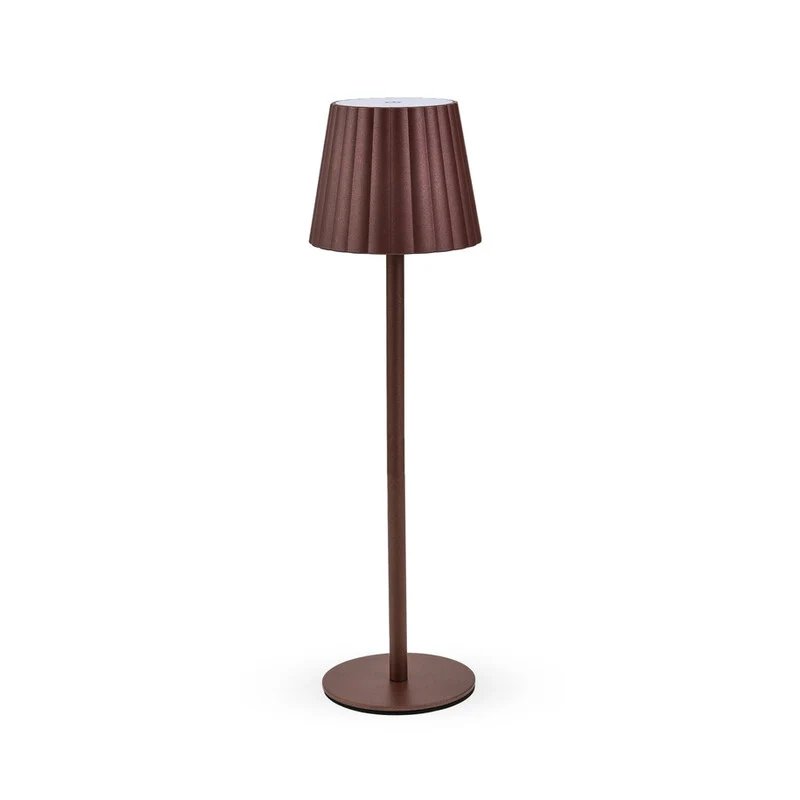 Lampada LED Ricaricabile da Tavolo Aurora Ruggine 12 Pezzi