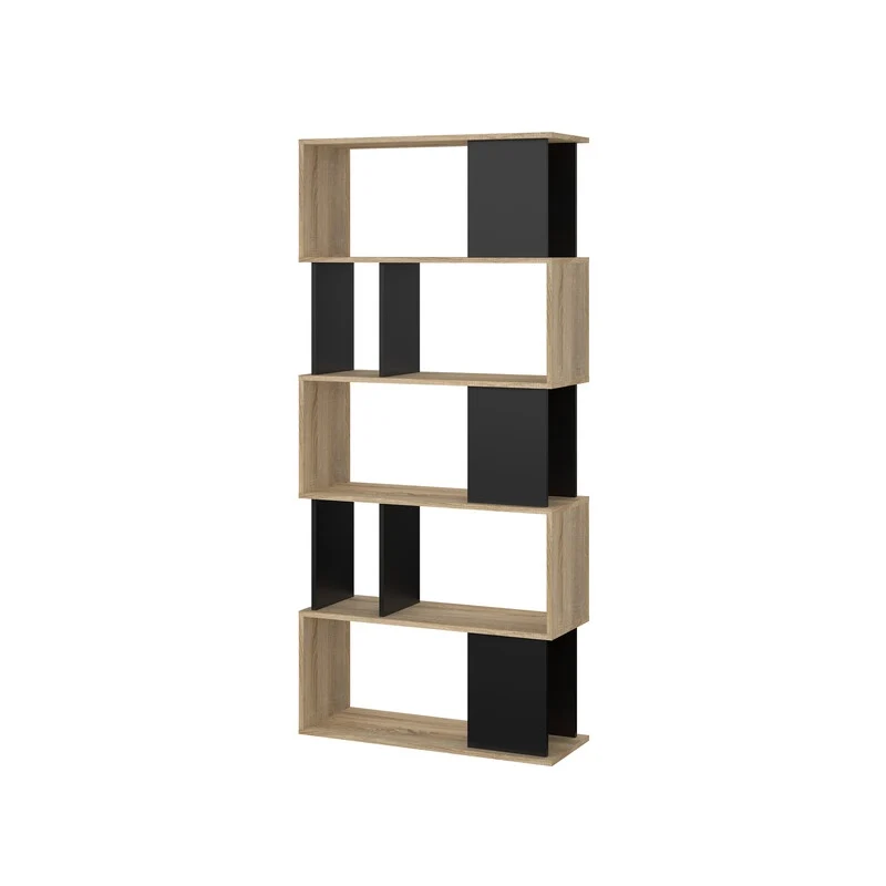 Kit Libreria Maze 80 x 29 x 173 Quercia Nero
