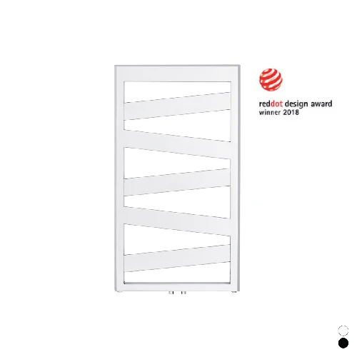 Termoarredo zehnder ribbon h. 965 nero opaco largh. cm 50