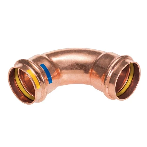 Curva a 90 ff a pressare per acqua gas b one diam. 12