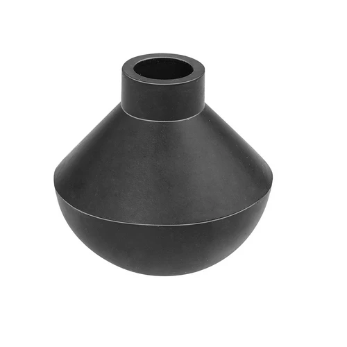 Sfera in gomma nr nera d. 63 d. est. 63 mm h.62 pass. 17 5