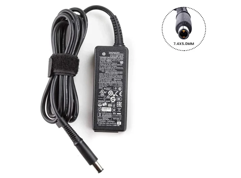 Alimentatore Originale HP 45W HSTNN-DA40 19.5V 2.31A Spinotto Rotondo 7,4 x 5,0 mm