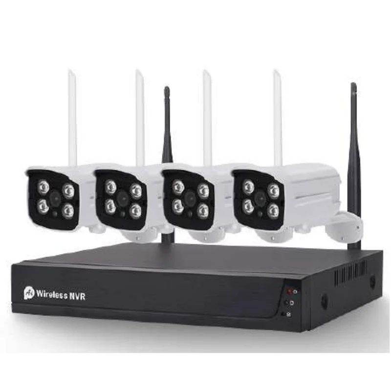 Kit videoregistratore DVR Wireless 8 canali 4 telecamere 8MPX