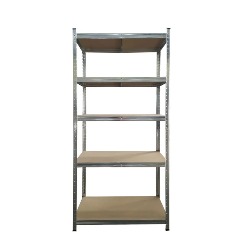 Scaffale 5 Ripiani 90×40×180 cm – Metallo & MDF