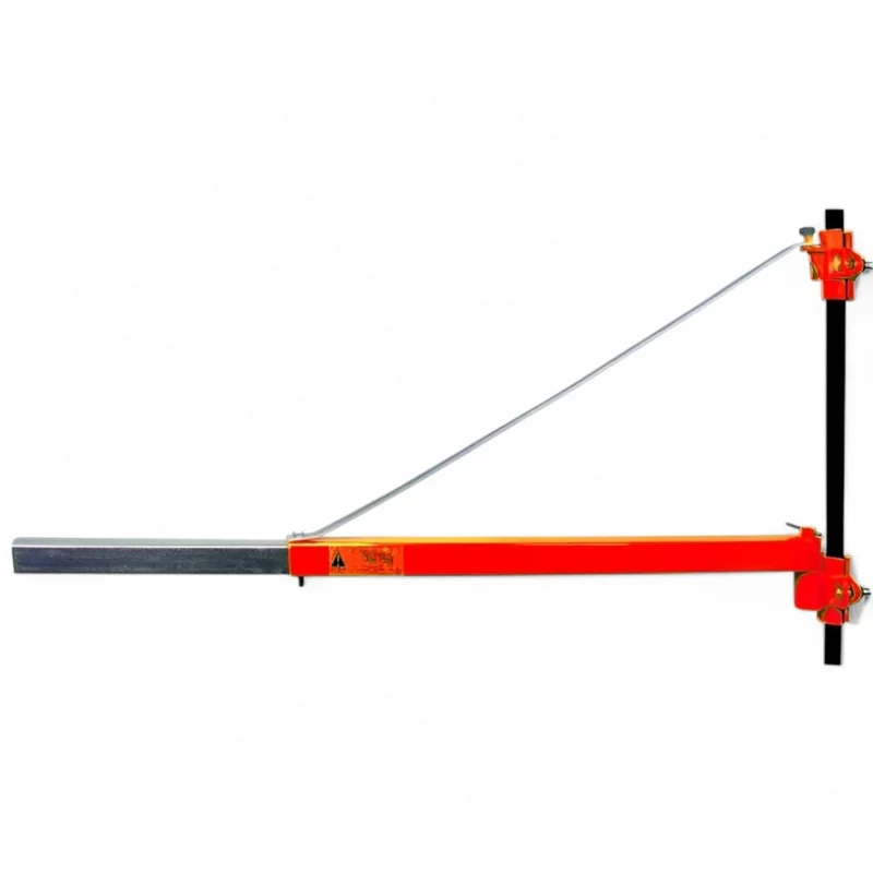 Supporto a bandiera per paranco elettrico estensibile in acciaio verniciato portata 600 kg o 300 kg asta regolabile 75-110 cm