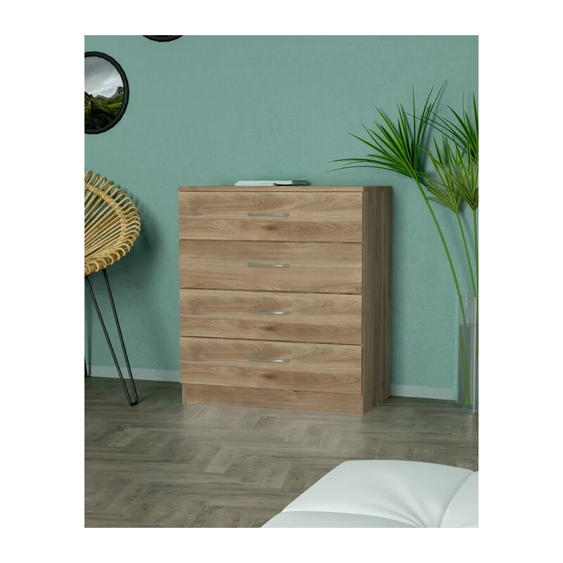 Kit Cassettone 4C. 70 x 40XH72 Cm Rovere