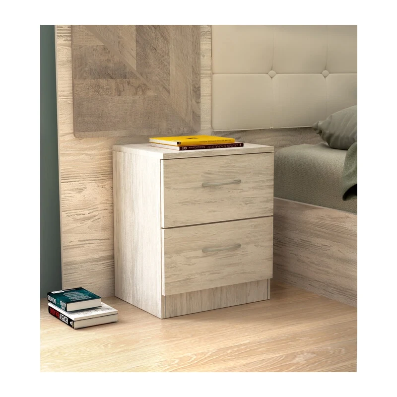 Kit Comodino 2C. 45 x 34XH47 Cm Bianco Ges