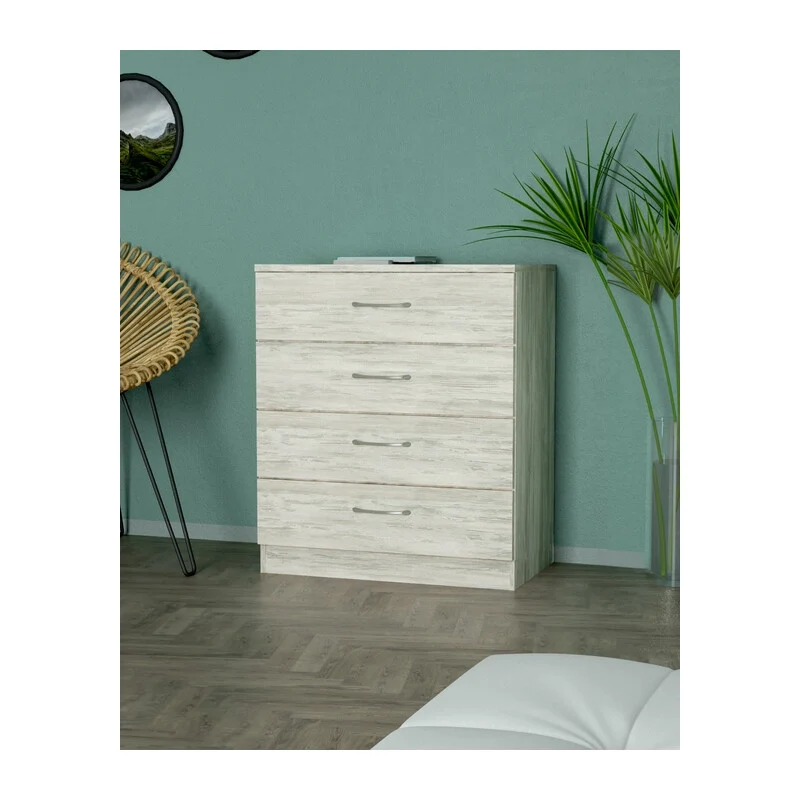 Kit Cassettone 4C 70 x 40XH72 Cm Bianco Ges