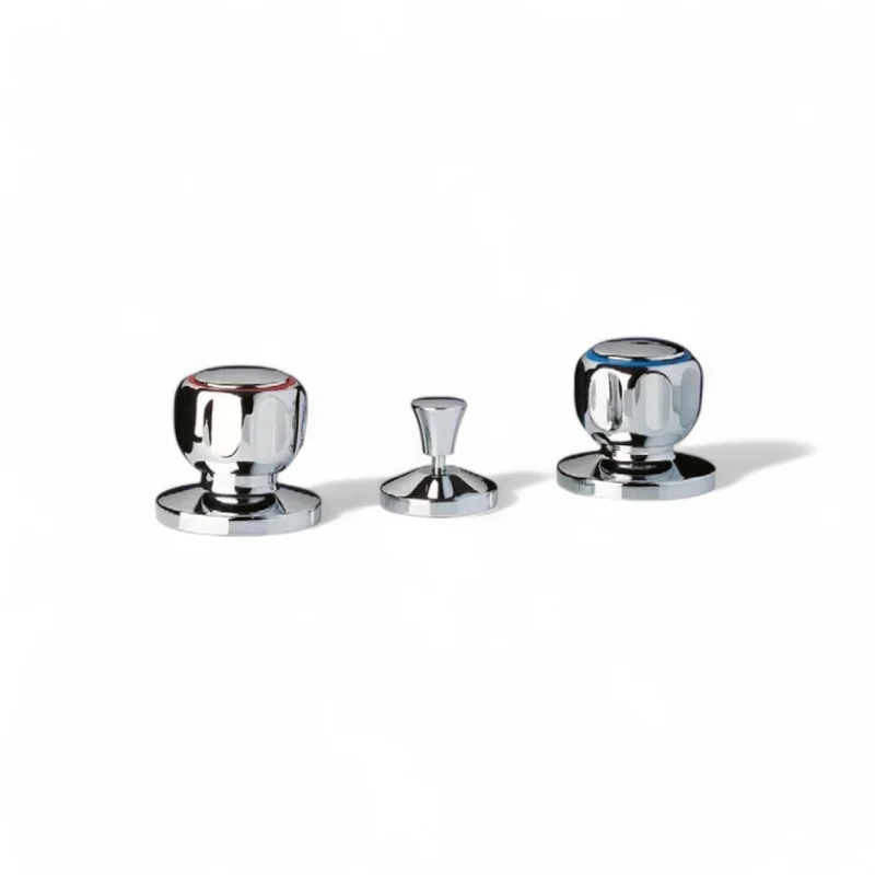 Rubinetto per bidet con scarico automatico e piletta cromata 1" 1/4