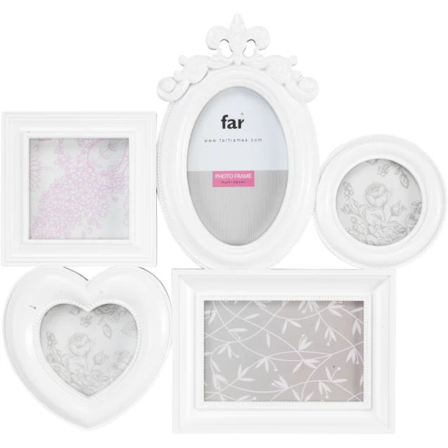 Multifoto bianco Harmony 5 pose
