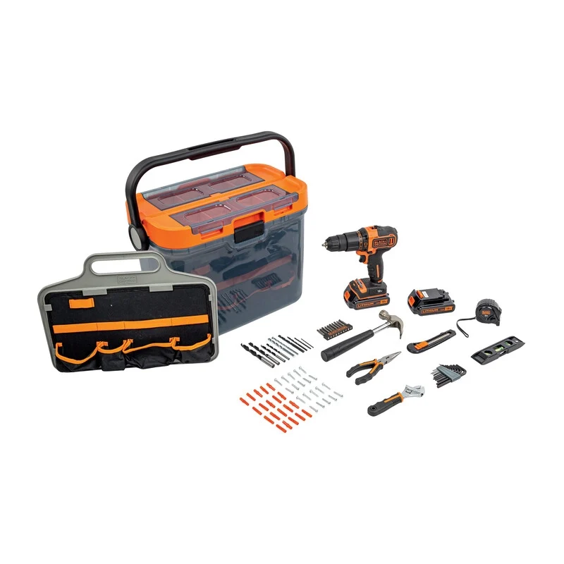 Trapano B e D 18VP 1,5AH BCKSB04 con 2 Batterie