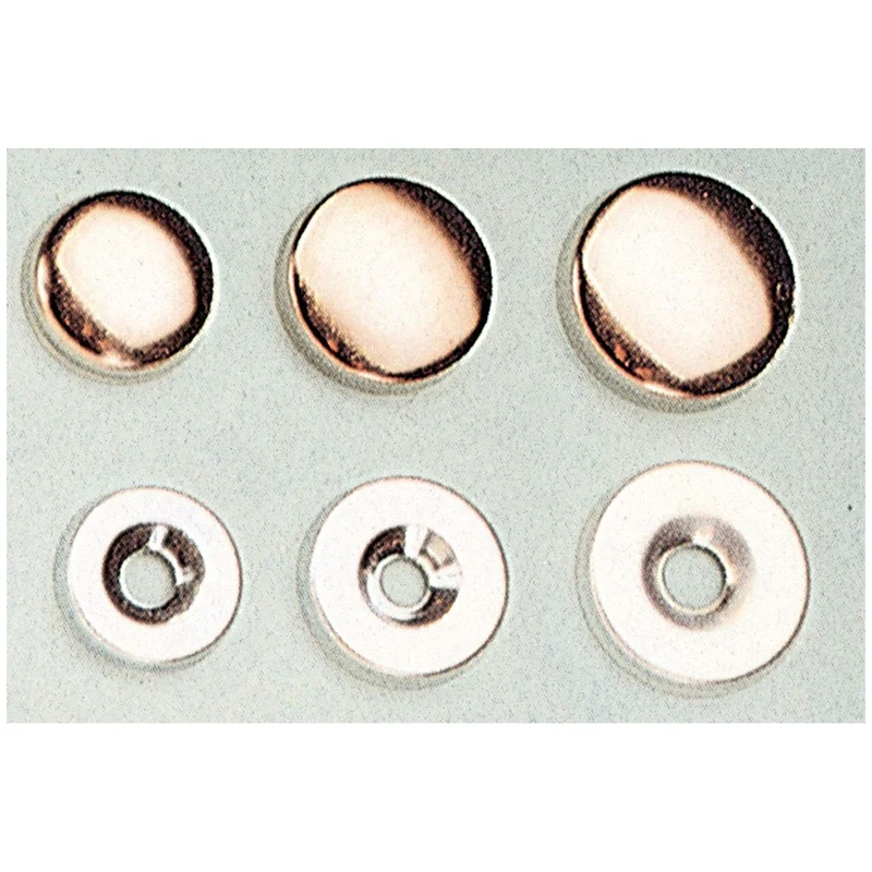 Sc borchia coprivite ottone lucido 18 mm da 10 pz - 5 conf.