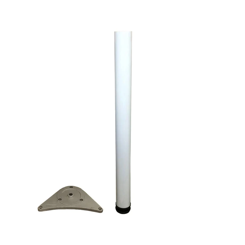 Piede acciaio tavolo d. 60xh710 mm bianco - 4 pz