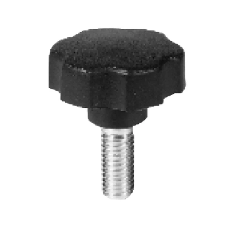 volantini con gambo m6x30x17 mm nero 4 pz - 6 pz