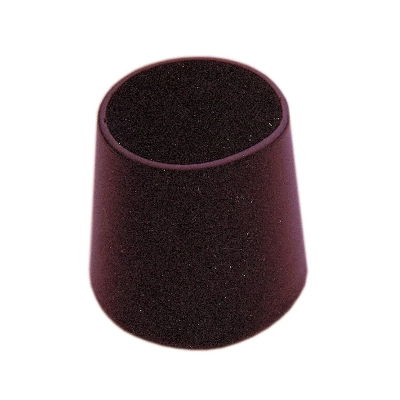 Sottosedie a goccia nero 16 mm - Protezione pavimenti - 8 pz