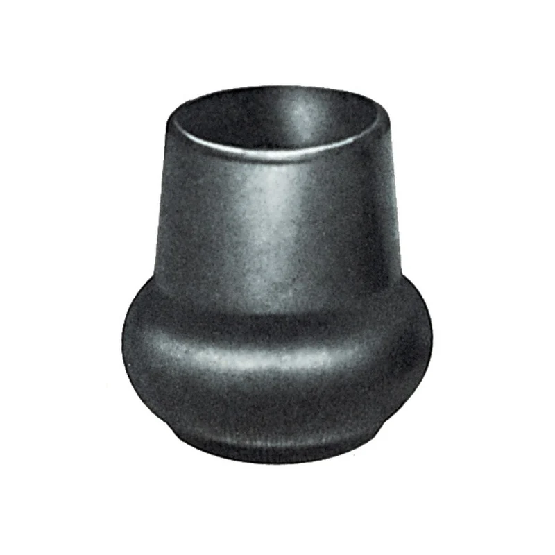 Sottopiedi a pera neri per tubo 40 mm - Set di 4 pz