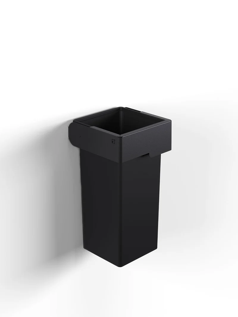 Pattumiera a Muro Contenitore da 73 L 41,5x41,5x73 cm Grigio Antracite