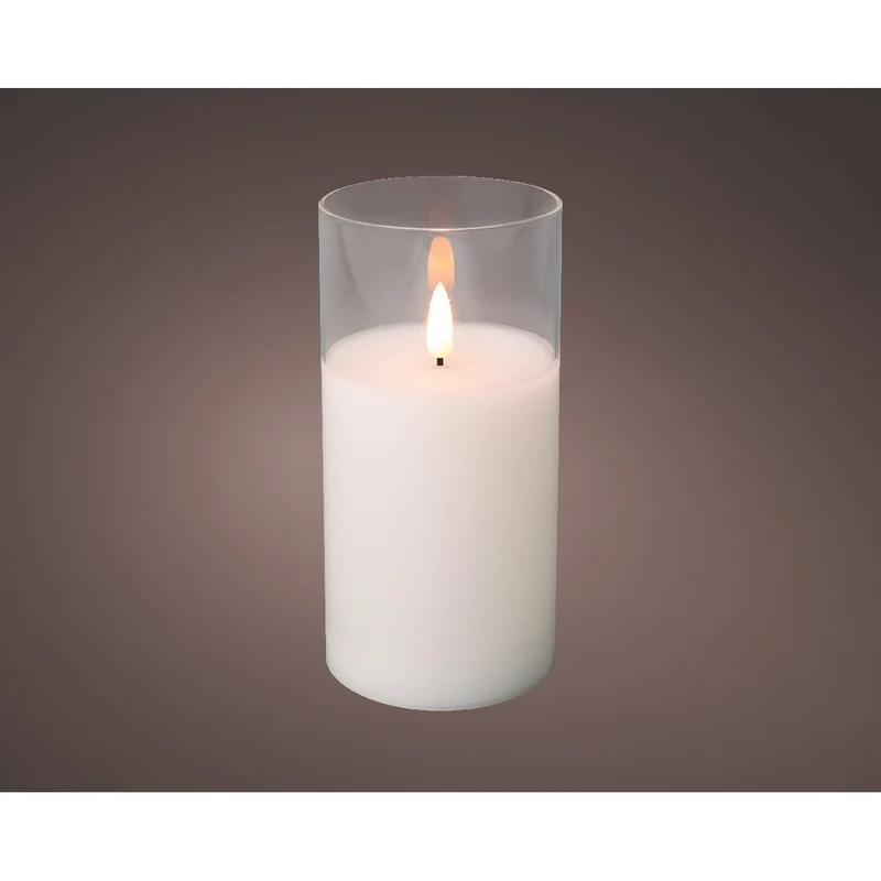 Candela LED con vetro Kaemingk