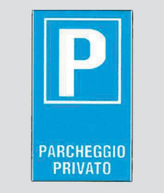 TARGA VIA POL."PARC.PRIV."45X25-083