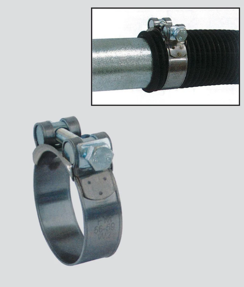 FASCETTA INOX S/CLAMP MM.22 113-121