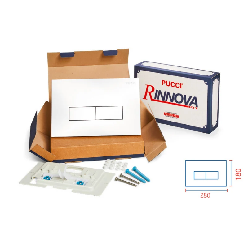 Pucciplast Rinnova Kit Di Trasformazione Per Placche Serie Eco Linea BIANCA 4,7 mm Cod. 80139560