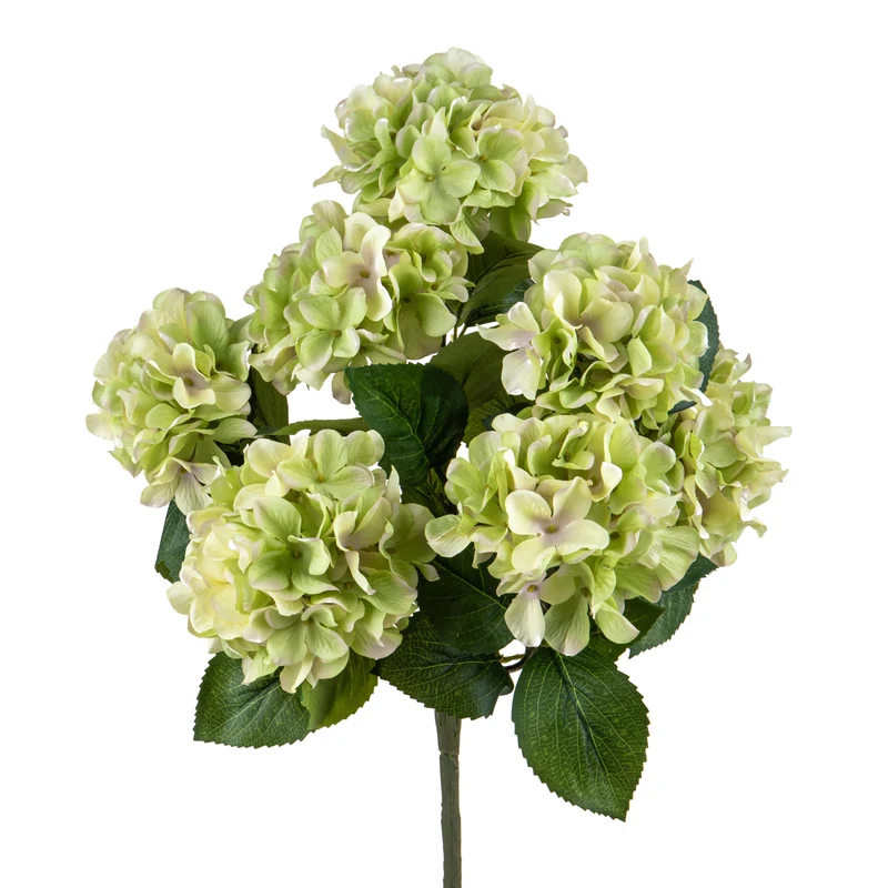 Set 2 Rami Artificiali Ortensia con 7 Fiori H 52 cm