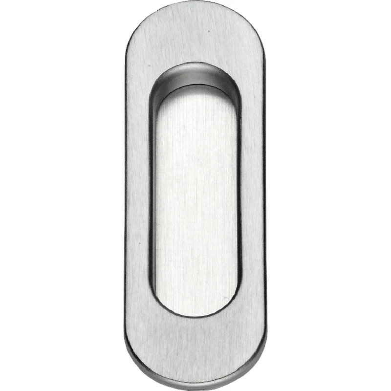 Maniglia Ovale per Porta Scorr S Foro Ott Cro Sat Mariva 10 Pezzi