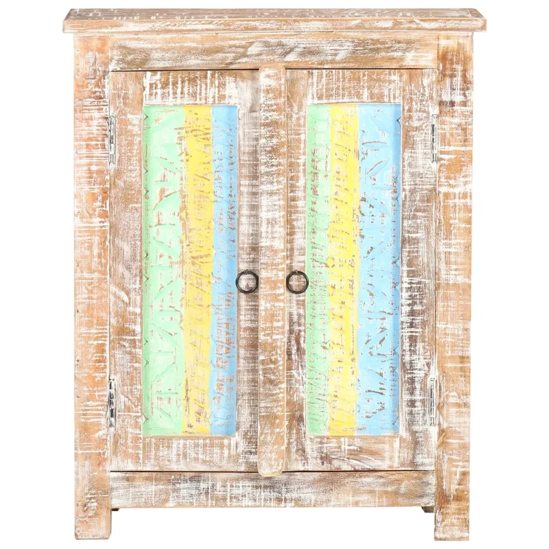 Credenza 61x35x76 cm in Legno Grezzo di Acacia 321792