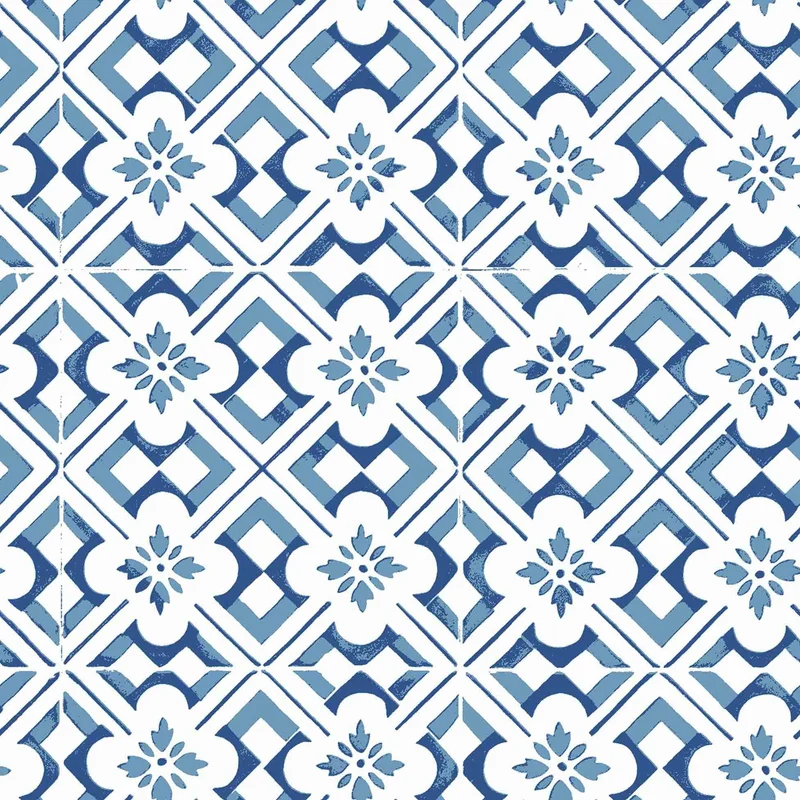 Tovaglia in PVC trasparente Reverso blu