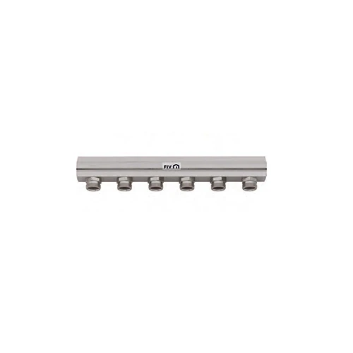 Collettore di distribuzione 1 derivazione 24x19 int. 50 1 x 12 vie l. 614 mm
