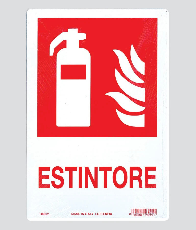 CARTELLO ESTINTORE 20X30 ART.6021