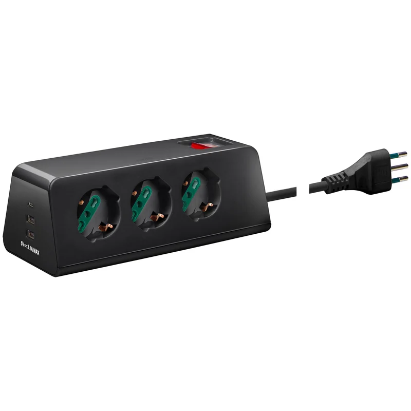 Vimar Multi Presa scrivania 3univ.+3USB+S11+cbe