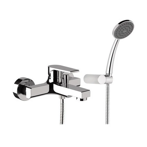 Monocomando vasca esterno con accessori linea artic cromo