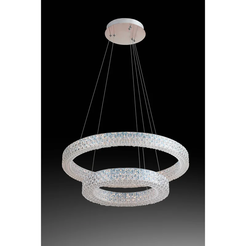 Sospensione Soledad T cromo LED